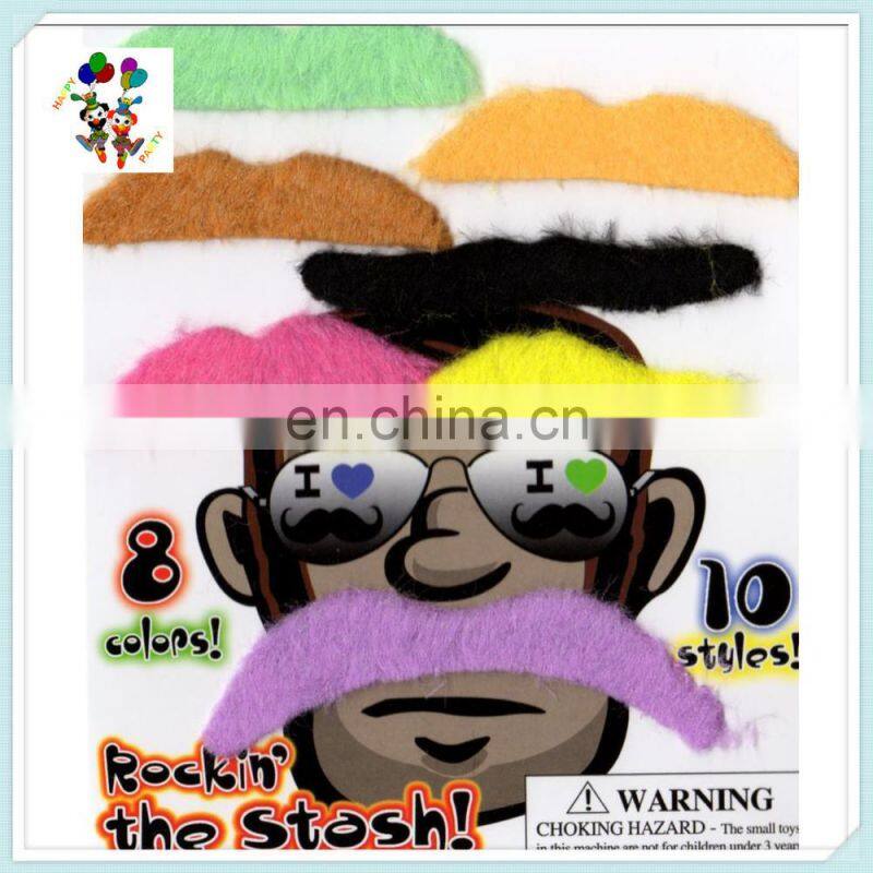 Disguise Party Stylish Neon Colors Funny Fake Moustache HPC-0322