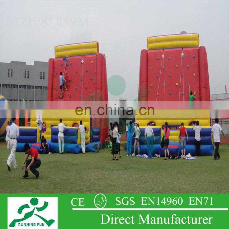 inflatable rock wall, inflatable climbing wall for sale,ICW08