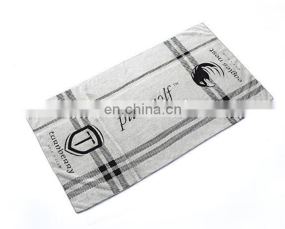wholesaler customized printed microfiber soft new promotional polyester cotton beach towels