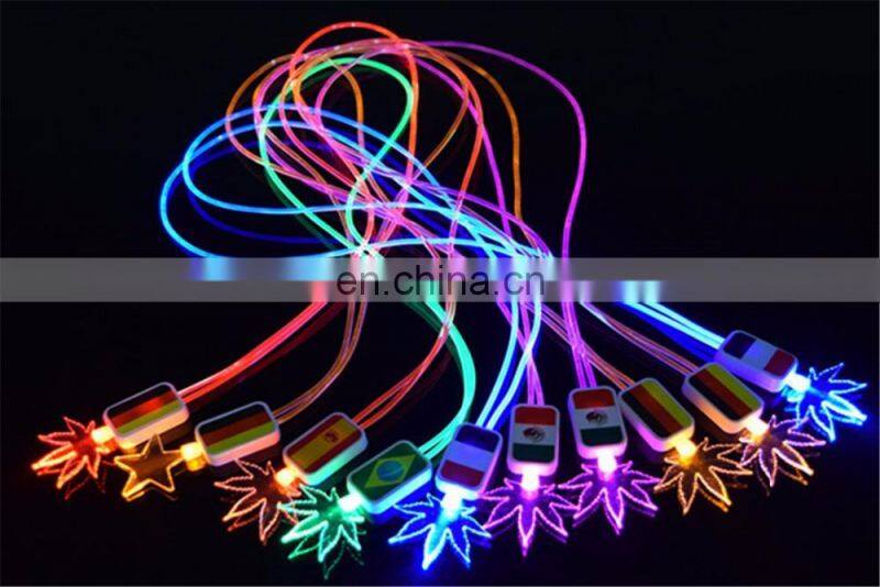 Hot sale custom lanyards promotional led lanyards Led Lights Lanyards