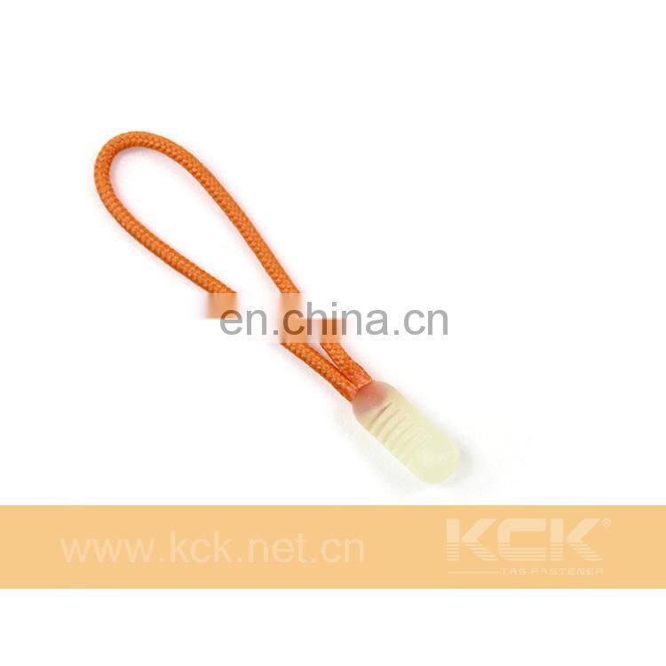 Simple zipper puller,plastic zipper puller with cord,rubber zipper puller with cord