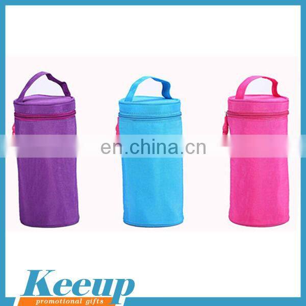 High quality custom cheap promotional round non-woven portable mini 1pack cooler bag