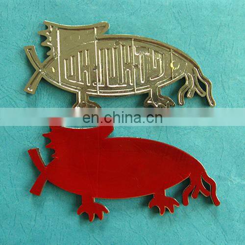 Customized ABS Chrome Plated 3D Car Emblem with shiny logo letters Plastic Casting Car Sticker