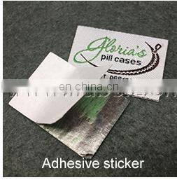 clothing label maker garment labels Silver metallic woven label