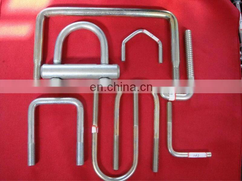 Carbon steel forged hook bolt L bolt pigtail hook bolt