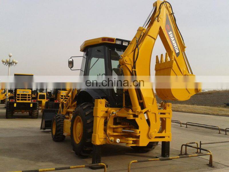 Monoblock High quality 4wd whole frame Backhoe loader 388