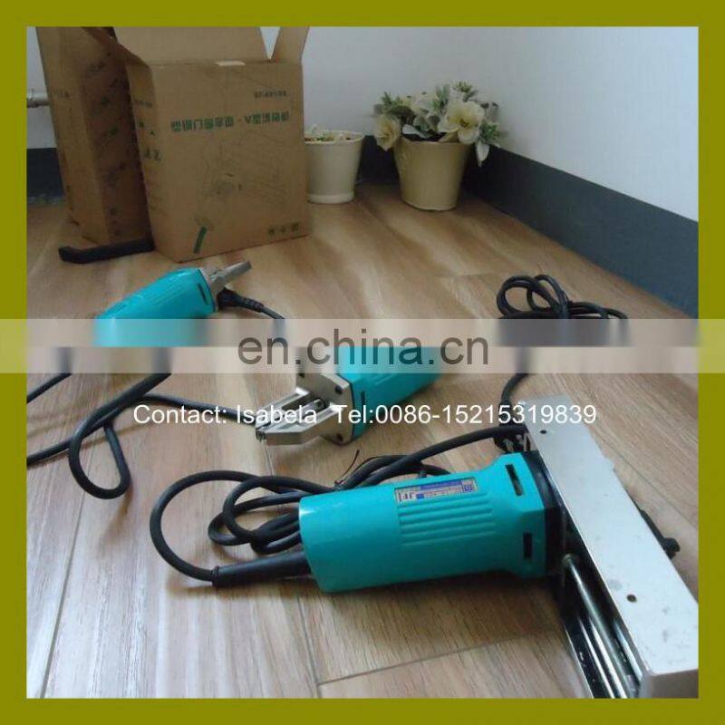 Electric portable Plastic window corner cleaning tool for frame profile external welding tumor cleaning