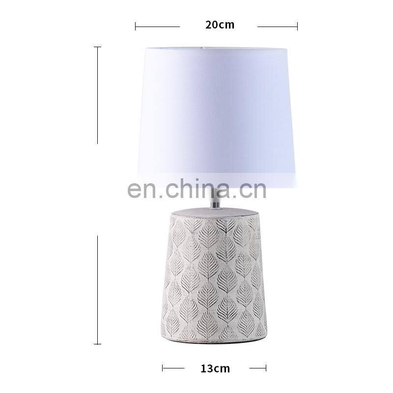 new antique design of flower pattern home decoration ceramic desk lamp