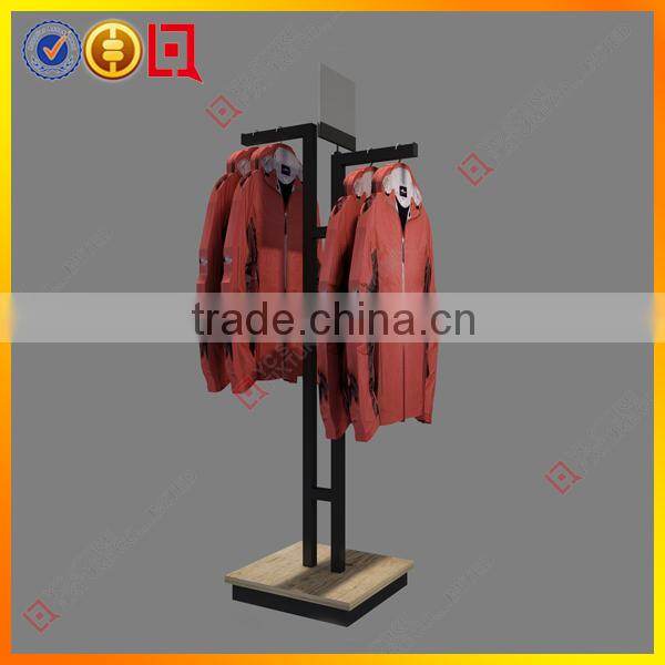 Movable clothes hanging stand