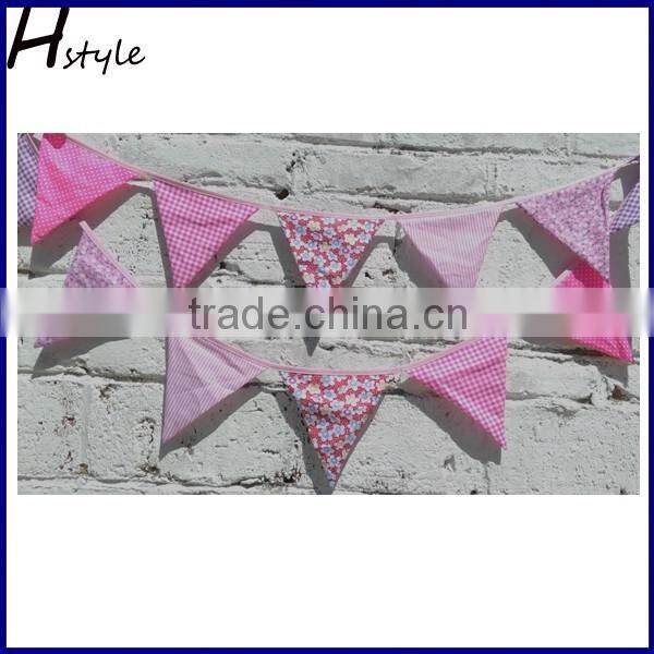 Decorative Wedding Party String Flag , Cheap Fabric Bunting SPD025