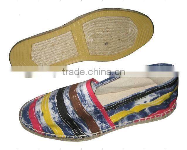 Best Handmade Rubber Sole shoes factory espadrilles casual shoes