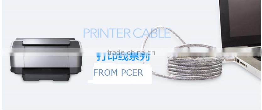 good compatibility transparent 2m / 6Ft USB 2.0 printer cable