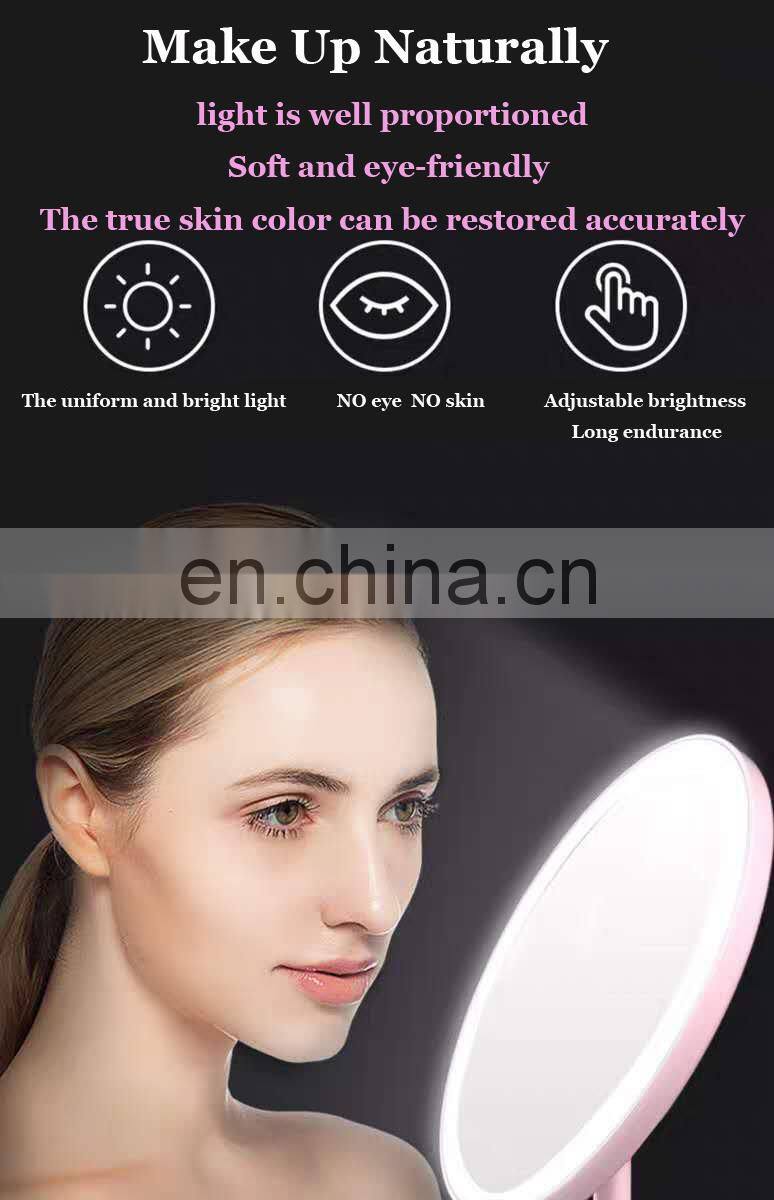 China fashionable and beautiful USB led makeup mirror