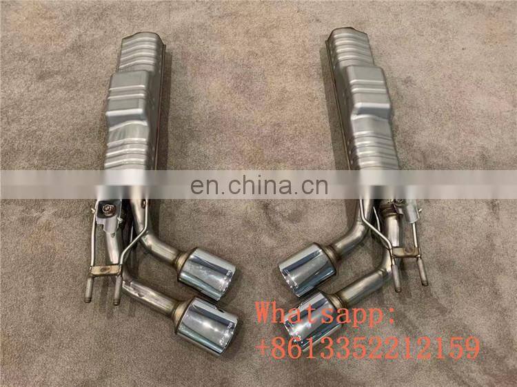 G class w463A Stainless steel material exhaust system for g class w463A W464 g65 g63 g500 4 tips exhaust muffler to sound bigger