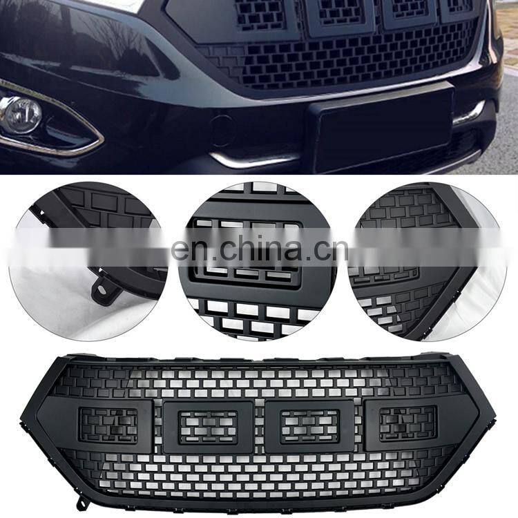Modified Racing Grill For Edge 2015 2016 2017 Front Bumper Mesh Cover Grille Trims Bumper