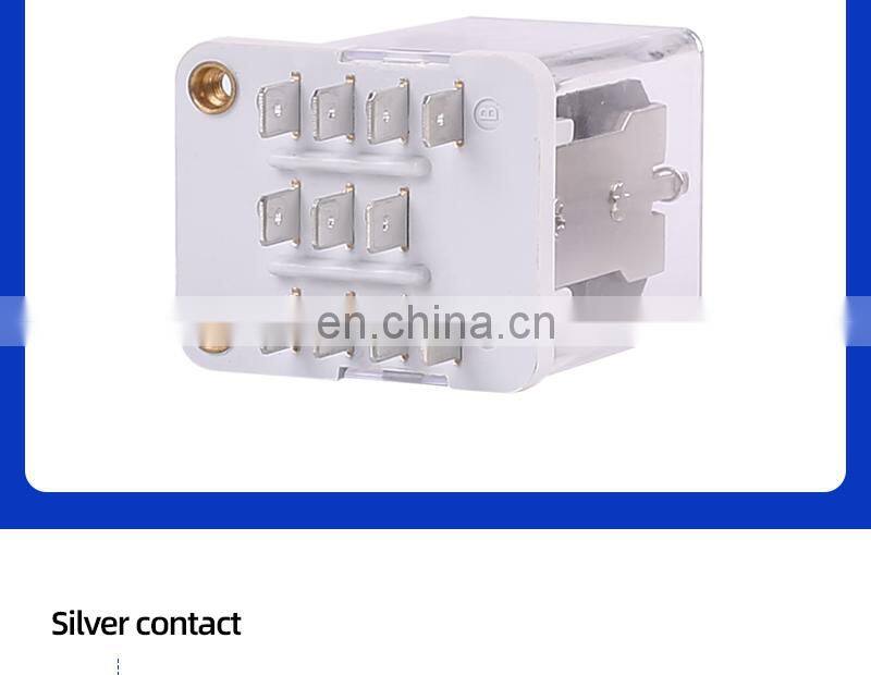 JQX-38F 3Z 40A power relay Intermediate relay Electromagnetic relay 11pin DC12V DC24V AC110V AC220V with base