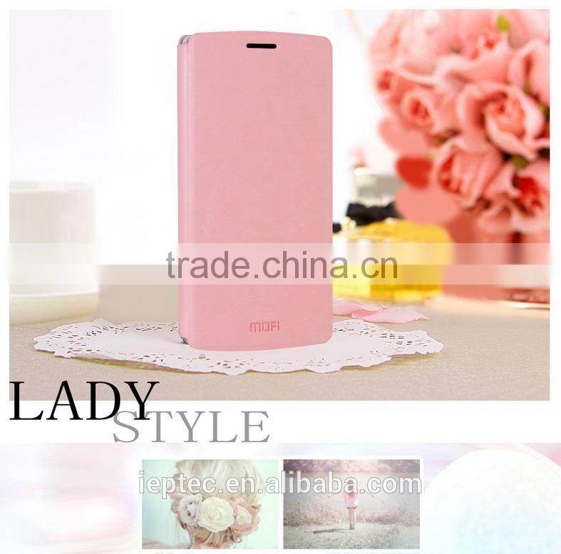 MOFi Brand RUI Series PU Leather Flip Phone Cases Cover for LG G3, TPU Back Cover for LG G3