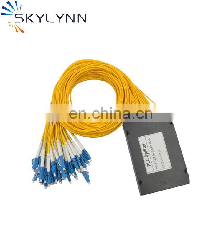 ftth gpon 1x2 1x8 1x4 1x16 1x128 fiber optic PLC splitter