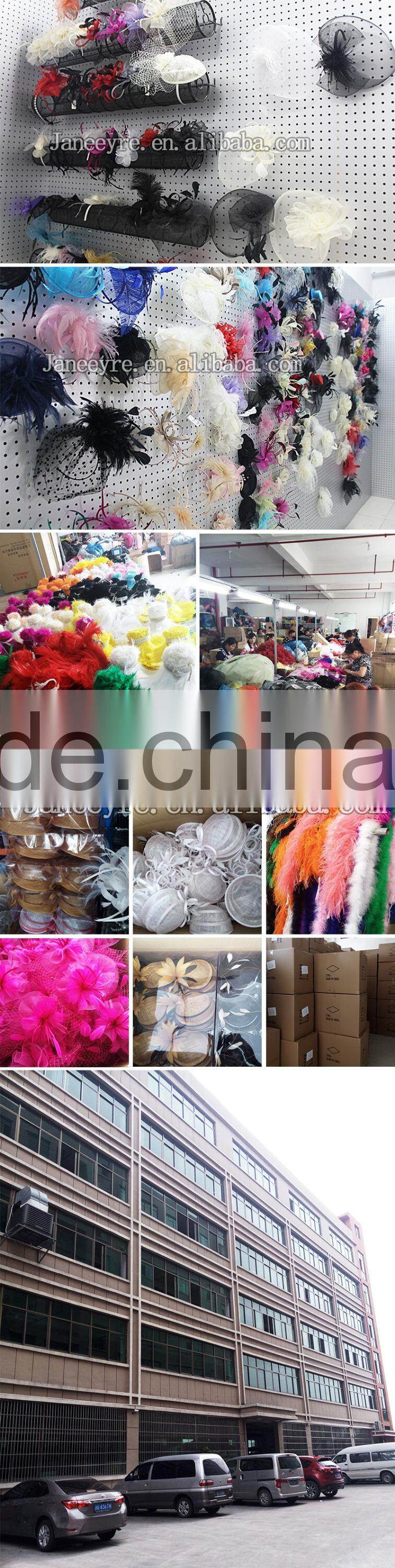 China Manufacturer Wholesale Wedding Bridal Fascinator Hat With feather
