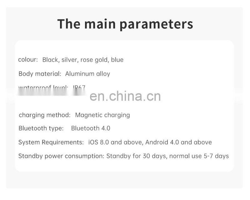 T80S Smart Watch Women Men Sports Fashion Ip68 Waterproof Fitness Tracker Heart Rate Smartwatch