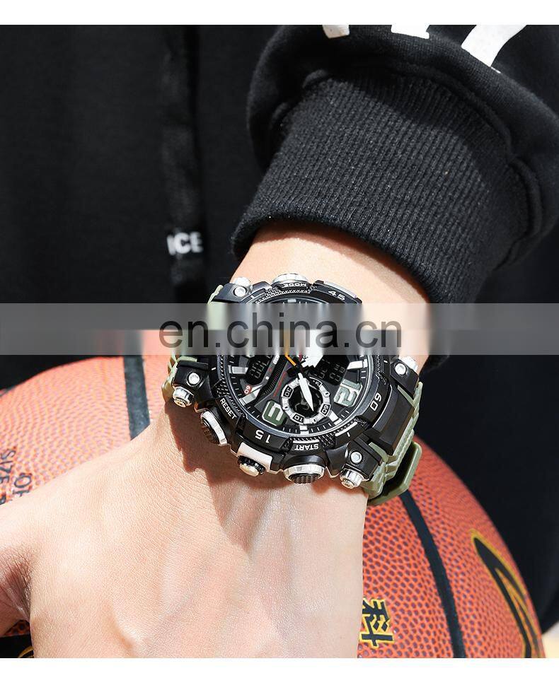 SMAEL1921 Quartz Watch Men Watch Waterproof Stopwatch LED Watches Male Clock Sport Men Digital Wristwatch