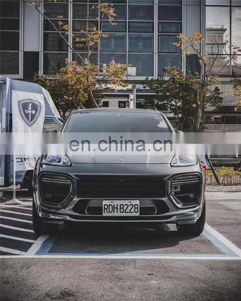 Runde Top Quality For 18-21 Porsche Cayenne 9Y0 Upgrade MTR Style Carbon Fiber Body Kit Front Rear Bumper