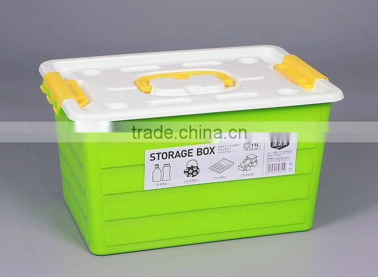 Multi Function Colored Plastic Storage Box with Handle