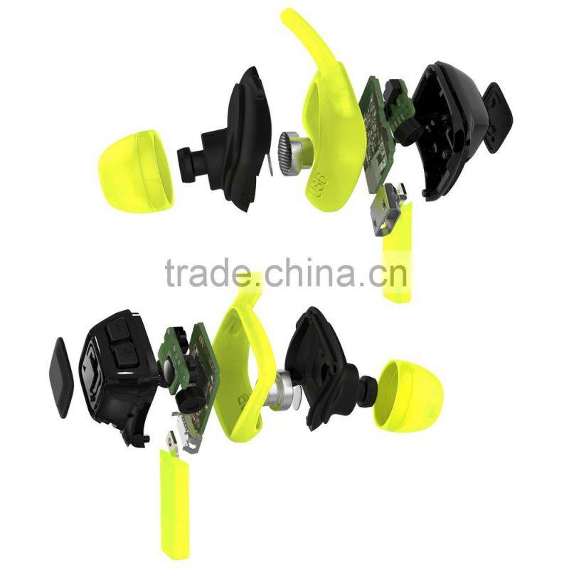 High quality wireless neckband stereo waterproof sport bluetooth ear buds for samsung