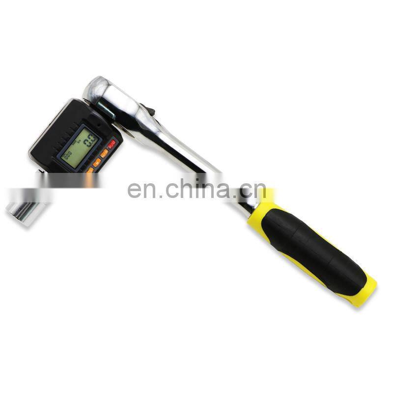 SHAHE Digital Torque Meter Mini Torque Adapter 1/2'' With Backlight Ratchet Wrench Set Car Bike Repair torque wrench set