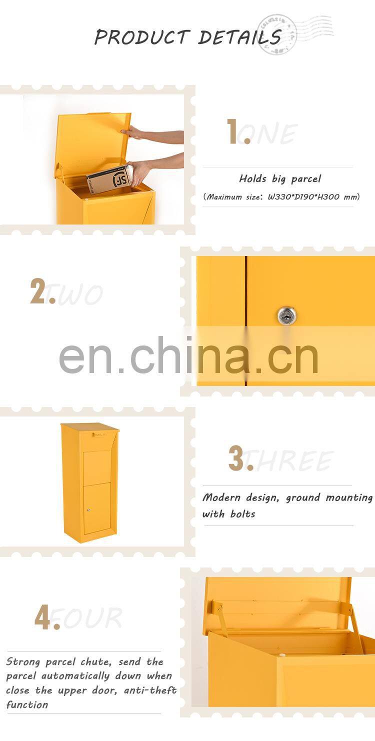 Foldable disassemble Parcel Box Drop Delivery Insulated Parcel Container Parcelbox