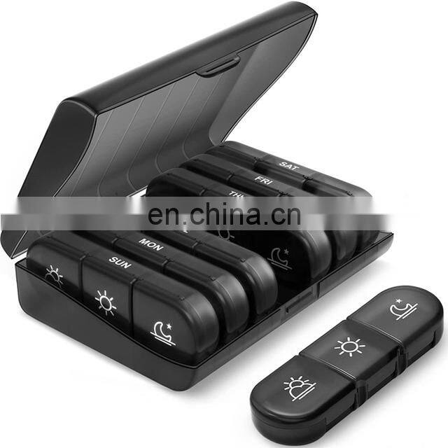 7 days Weekly Pill Case 21 Grids Medicine Tablet Portable Dispenser Organizer Pill Box storage Drug Container Holder