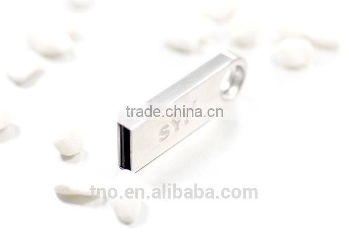 promotional gift custom metal slim usb pen drive