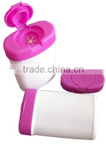 plastic baby wet wipes box, Recyclable PE container