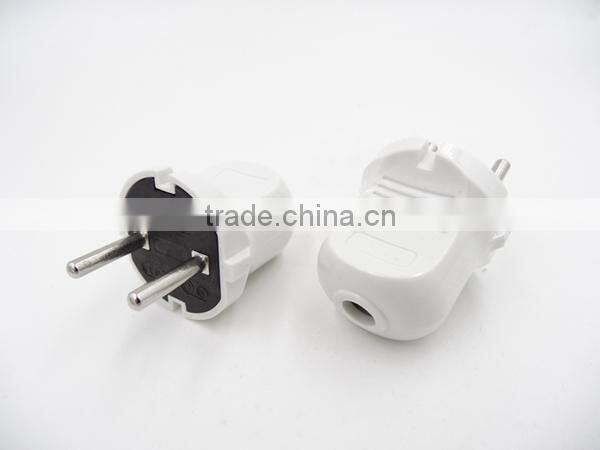 Portable Euro Plug Rewireable Schuko European Heavy Duty Plug Top Connector