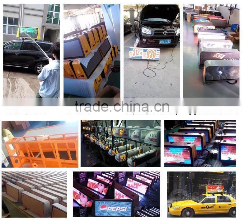 Mobile LED screens 32 x 32 dots p4 taxi CE EMC LVD for