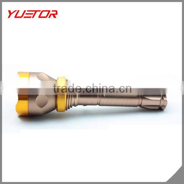 5 modes high power CREE LED aluminum waterproof and anti-shock flashlight with zoom function