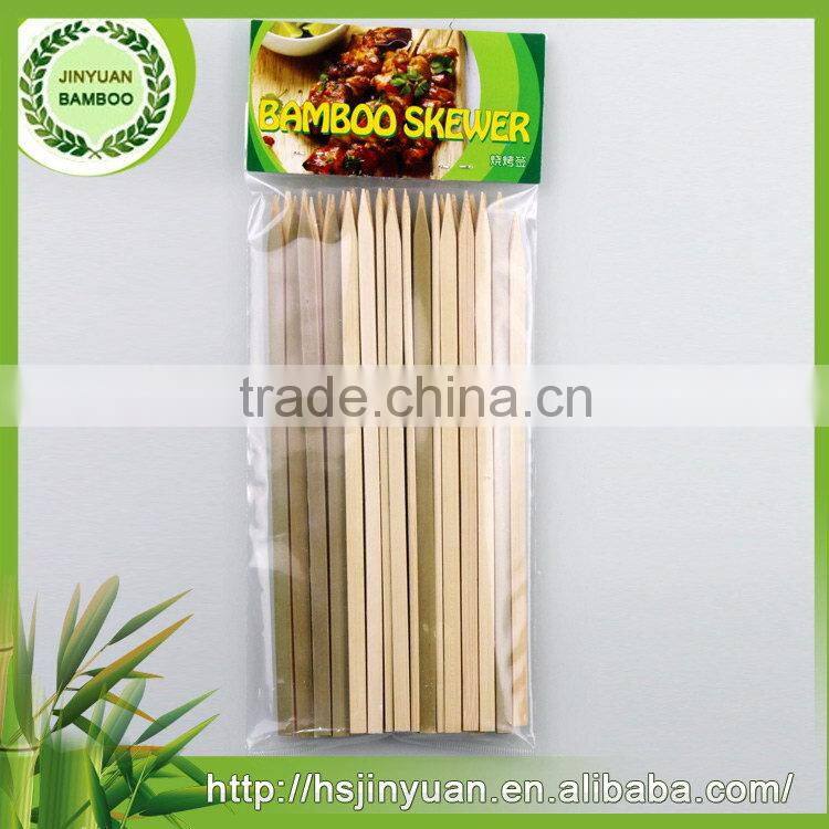 Natural healthy good quality bulk wholesale bamboo skewer flat