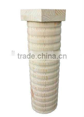 Natural color wooden wine box