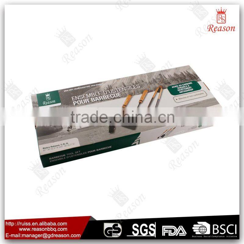 China Factory Outdoor cooking Utensils Long Handle BBQ Tools