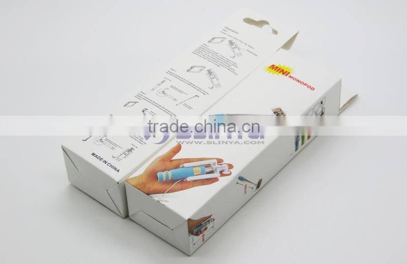 Promotional Gifts Folding Monopad Pocket Selfie Stick With 3.5MM Cable Selfie Monopad For iPhone Android IOS Smart Cell Phone