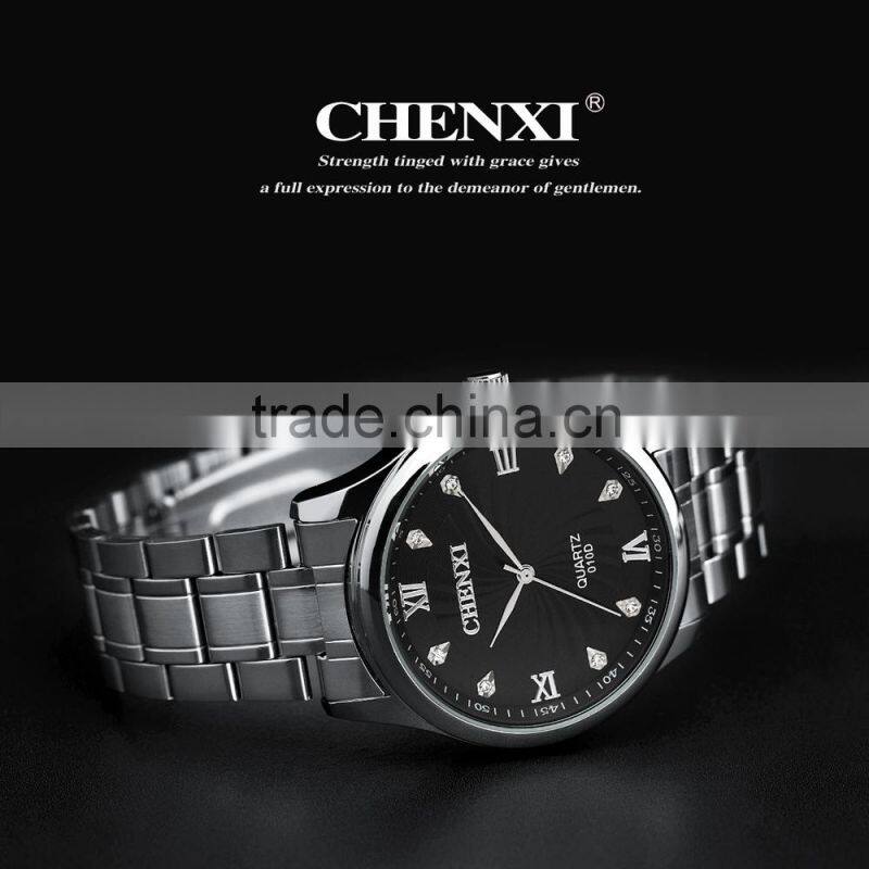 CHENXI authentic wholesale casual retro watch fashion watch white watch black men's watches calendar watches quartz watch 010DMD