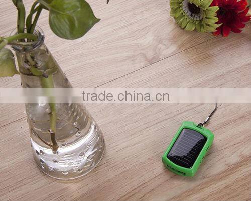 Mini portable keychain cheap solar mobile phone charger