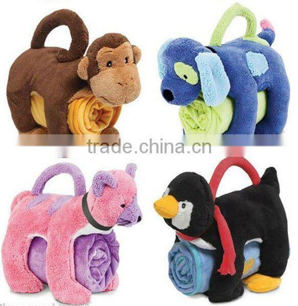 kids animal blanket/plush kids animal blanket/animal shaped blanket