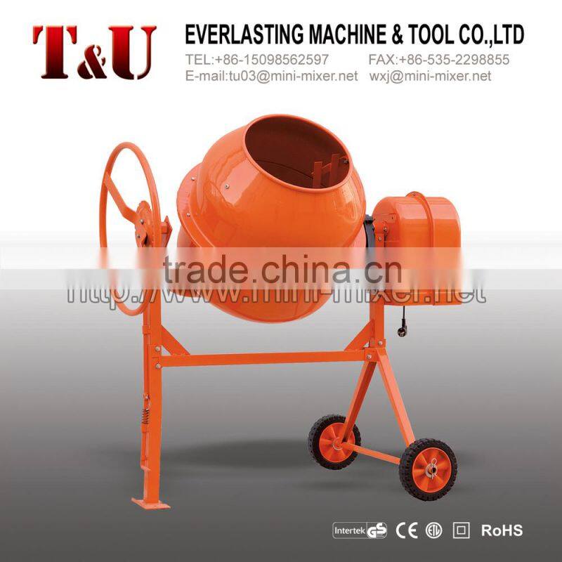 200 Liter Portable Concrete Mixer with metallic box