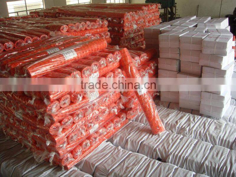 Orange Warning Barrier Fence