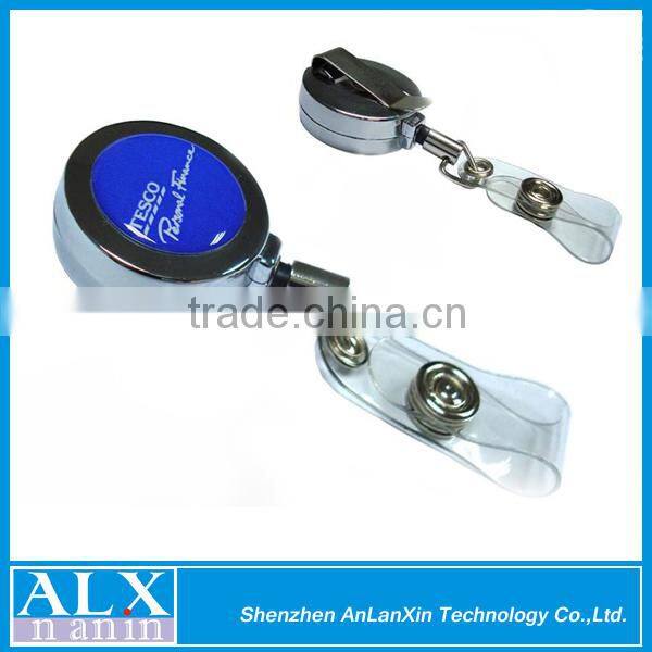 High quality purple retractable heavy duty badge reel