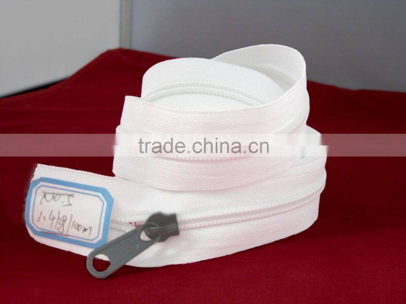 wholesale nylon zipper long chain in roll high quality