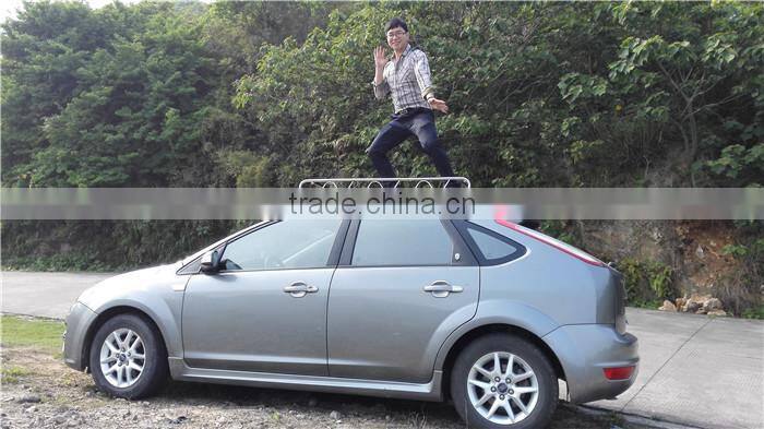 Powder coated install car roof rack cargo baskets