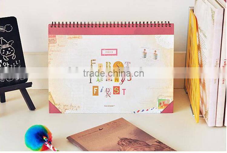 custom 2016 calendar with customer's logo desk calendar for promotion