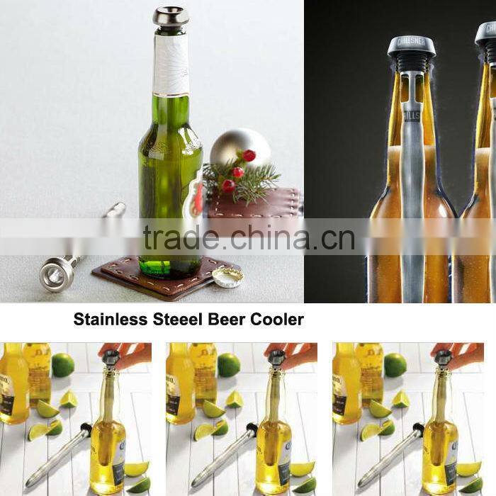 2014 Hot Sale Fashion Healthy Recycled Stainless Steel wine chillers
